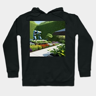 GardenTech Wonders - Robot-Made Paradise Hoodie